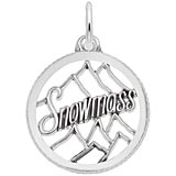 14K White Gold Snowmass Charm by Rembrandt Charms