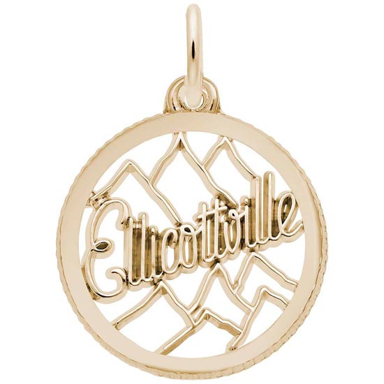 14K Gold Ellicottville Charm by Rembrandt Charms 14K Gold Ellicottville Charm by Rembrandt Charms