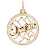 Gold Plate Ellicottville Charm by Rembrandt Charms