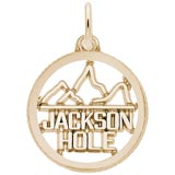 14K Gold Jackson Hole Charm by Rembrandt Charms