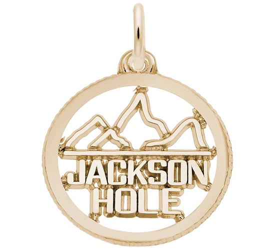 14K Gold Jackson Hole Charm by Rembrandt Charms