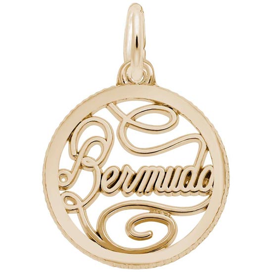 14K Gold Bermuda Faceted Charm by Rembrandt Charms