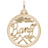10K Gold Banff, Canada Faceted Charm by Rembrandt Charms