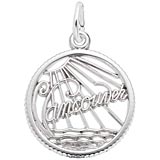 Sterling Silver Vancouver Faceted Charm by Rembrandt Charms