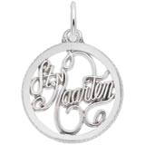 14K White Gold St. Maarten Faceted Charm by Rembrandt Charms