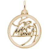 10K Gold Miami Faceted Charm by Rembrandt Charms