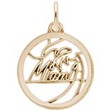 14K Gold Miami Faceted Charm by Rembrandt Charms