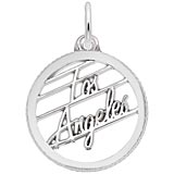 Sterling Silver Los Angeles Faceted Charm by Rembrandt Charms
