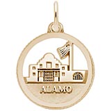 10K Gold The Alamo Faceted Charm by Rembrandt Charms