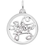 14K White Gold Palm Springs Faceted Charm by Rembrandt Charms