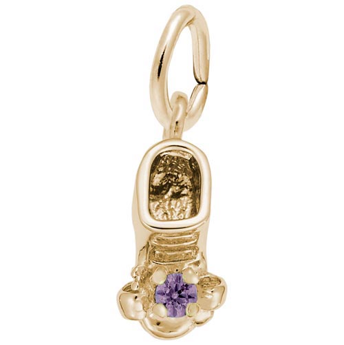 Rembrandt 06 Jun Bootie Accent Charm, Gold Plate Rembrandt 06 Jun Bootie Accent Charm, Gold Plate