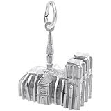 14K White Gold Notre Dame Cathedral 3D