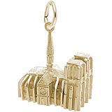 14K Gold Notre Dame Cathedral 3D