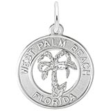 14K White Gold West Palm Beach Florida Charm