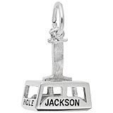 14K White Gold Jackson Hole Gondola Charm