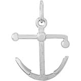 Sterling Silver Kedge Anchor Charm