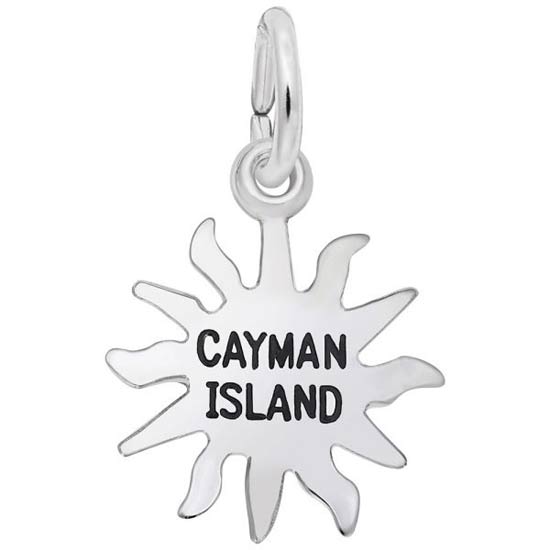 14K White Gold Small Cayman Sunshine Charm by Rembrandt Charms