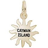 10K Gold Small Cayman Sunshine Charm by Rembrandt Charms
