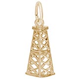 14K Gold Oil Rig Charm