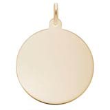 10K Gold LG-Round Classic Disc Charm by Rembrandt Charms