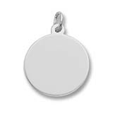 Sterling Silver SM-Round Disc Charm Series 50 by Rembrandt Charms