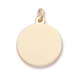 10K Gold SM-Round Disc Charm Series 50 by Rembrandt Charms