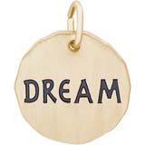 Gold Plate Dream Charm Tag by Rembrandt Charms