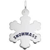 Sterling Silver Snowmass Snowflake Charm