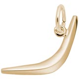 Gold Plate Boomerang Charm