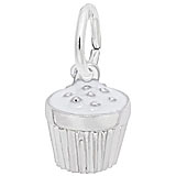 Sterling Silver White Cupcake Sprinkles by Rembrandt Charms