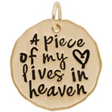 Rembrandt Charms A Piece of My Heart Charm in 14K Gold