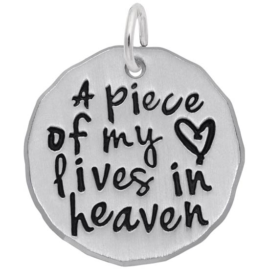Sterling Silver A Piece of My Heart Charm by Rembrandt Charms