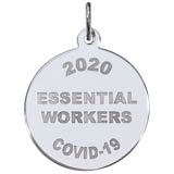14K White Gold COVID-19 Essential Workers