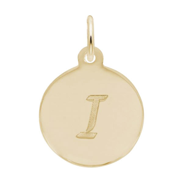 Rembrandt Script Initial Disc Charm I in 10K Gold. Rembrandt Script Initial Disc Charm I in 10K Gold.