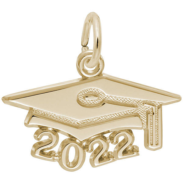 Rembrandt 2022 Graduation Cap Large Charm, 14K Yellow Gold Rembrandt 2022 Graduation Cap Large Charm, 14K Yellow Gold