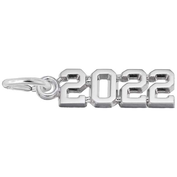 Rembrandt Charms 2022 Year Charm in Sterling Silver Rembrandt Charms 2022 Year Charm in Sterling Silver