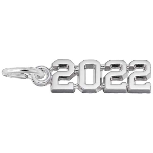 Rembrandt Charms 2022 Year Charm in Sterling Silver