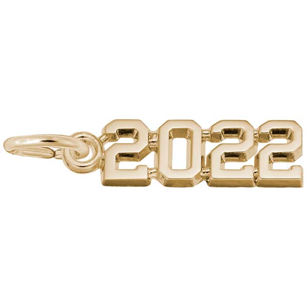 Rembrandt Charms 2022 Year Charm in 14K Gold Rembrandt Charms 2022 Year Charm in 14K Gold