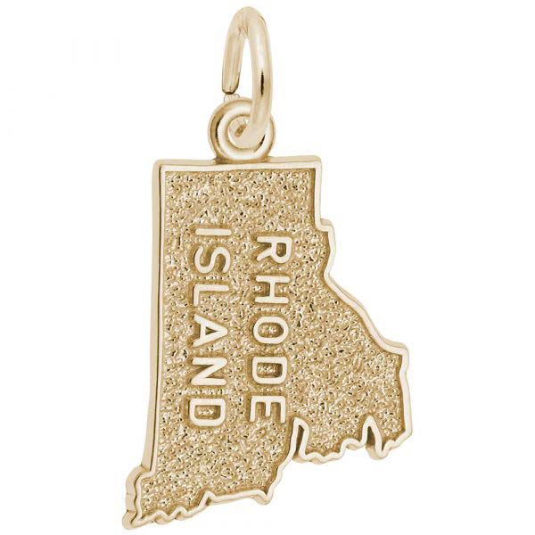 14K Gold Rhode Island Charm by Rembrandt Charms