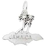 14K White Gold Jamaica Island Palms Charm by Rembrandt Charms