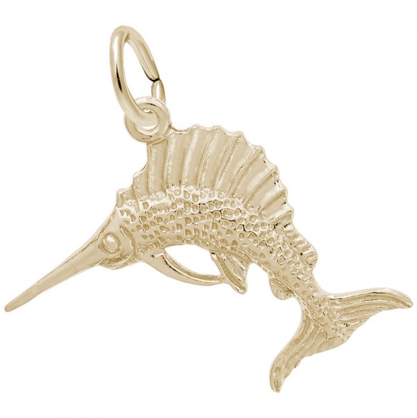14K Gold Sailfish Charm by Rembrandt Charms