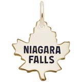 10K Gold Niagara Falls Maple Leaf – Medium Charm
