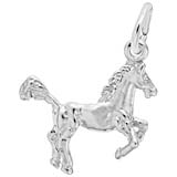 14K White Gold Horse Charm by Rembrandt Charms