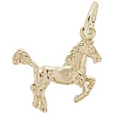 Gold Plate Horse Charm by Rembrandt Charms