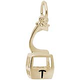 14K Gold Telluride T Gondola Charm