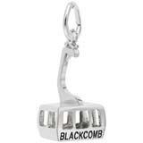 14K White Gold Whistler Blackcomb Gondola Charm