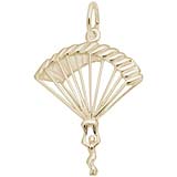 10K Gold Parachutist Charm by Rembrandt Charms