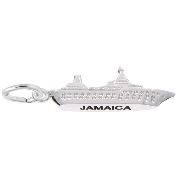 Sterling Silver Jamaica Island Cruise Charm by Rembrandt Charms