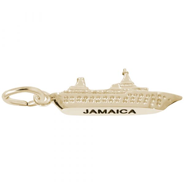 14K Gold Jamaica Island Cruise Charm by Rembrandt Charms