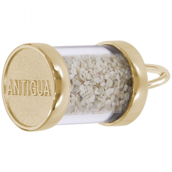 14K Gold Antigua Sand Capsule Charm by Rembrandt Charms 14K Gold Antigua Sand Capsule Charm by Rembrandt Charms